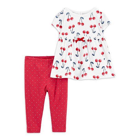 Conjunto 2 peças Legging e Blusa Cereja