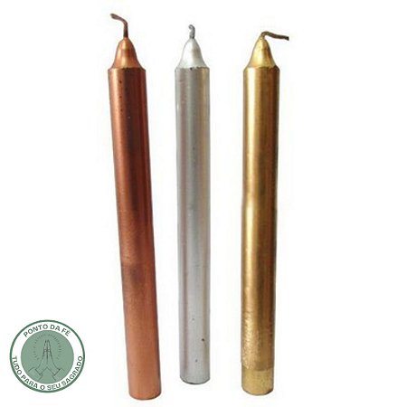 Vela Palito Especiais Granel - Dourada/Prateada/Cobre KG