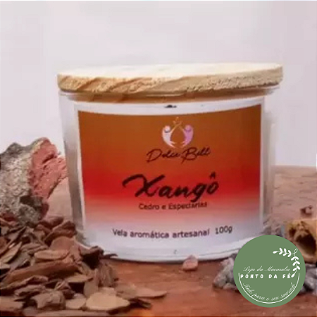 VELA AROMÁTICA 100G - XANGÔ - CEDRO E ESPECIARIAS