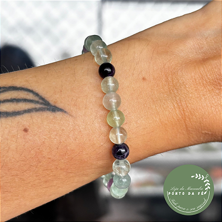 Pulseira - Fluorita - Clareza mental, proteção e equilíbrio energético