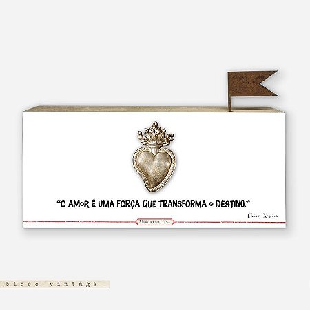 Bloco Vintage - O amor é uma força que transforma o destino