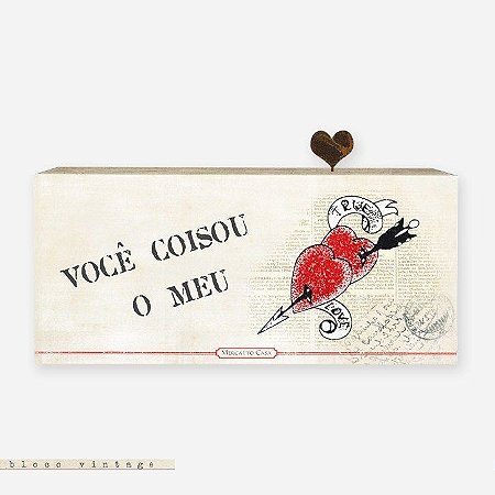 Bloco Vintage - você coisou o meu coração #1