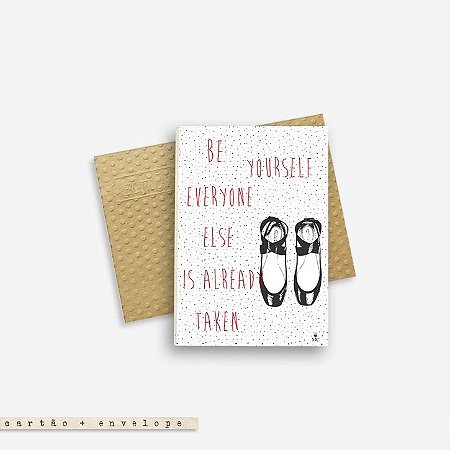 CARTÃO ENVELOPE - Be yourself
