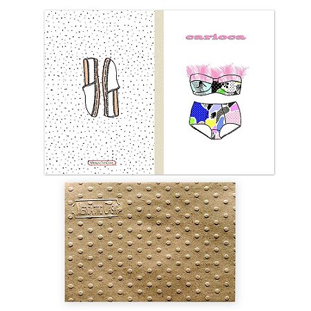 Cartão Envelope - Carioca espadrilha