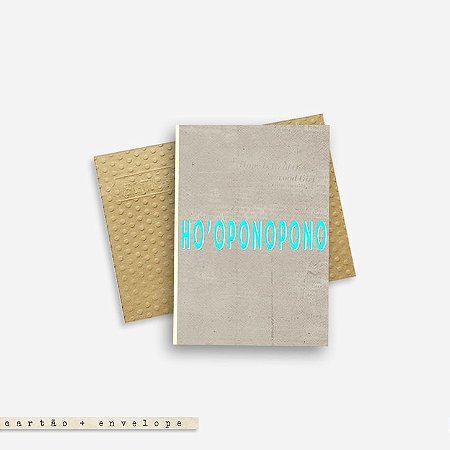 CARTÃO ENVELOPE - Hoponopono