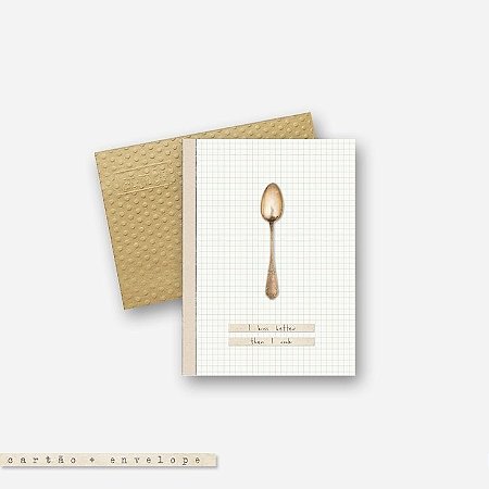 CARTÃO ENVELOPE - I kiss better than I cook #1