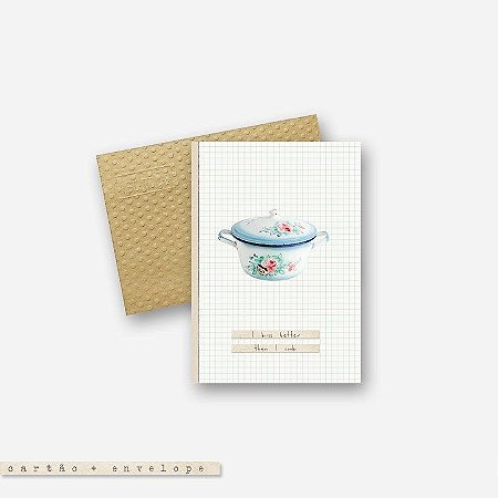 CARTÃO ENVELOPE - I kiss better than I cook #2