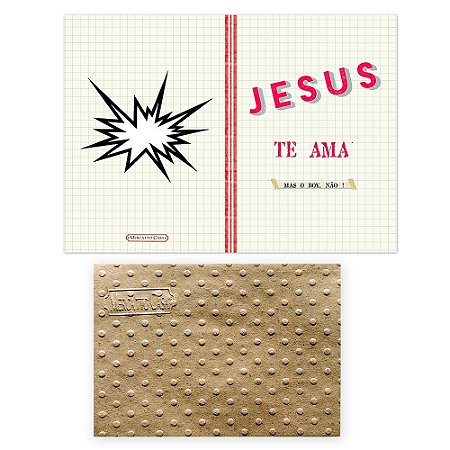 Cartão Envelope - Jesus te ama