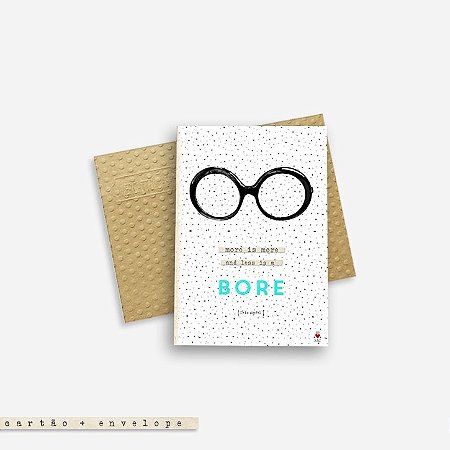 CARTÃO ENVELOPE - More is More