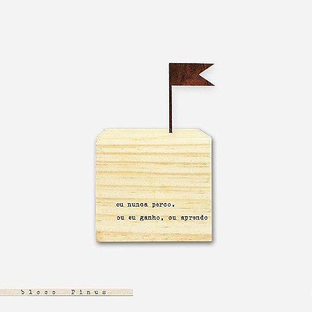 CUBO – EU NUNCA PERCO. OU EU GANHO, OU APRENDO.