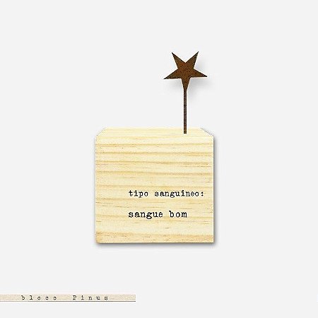 CUBO – TIPO SANGUÍNEO: SANGUE BOM