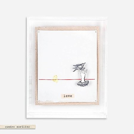 Quadro Acrílico Colagem P - Leve