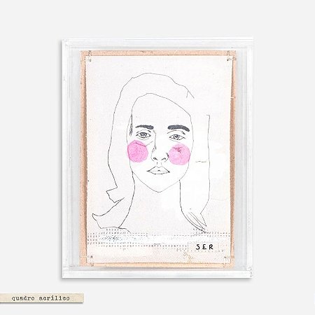 QUADRO ACRÍLICO COLAGEM P – ROSTO SER