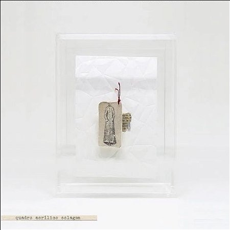 Quadro Acrílico Colagem P - Vestido