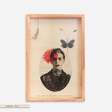 Quadro Box - Lo que no me mata Me alimenta - Vintage