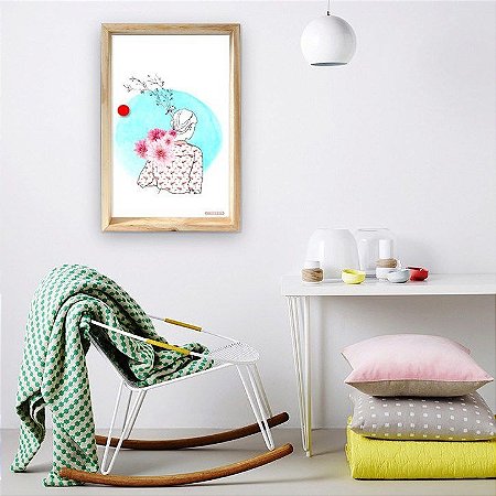 QUADRO BOX – MENINA FLOR