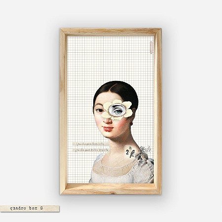 QUADRO BOX – QUEM OLHA PARA FORA, SONHA. QUEM OLHA PARA DENTRO, SONHA