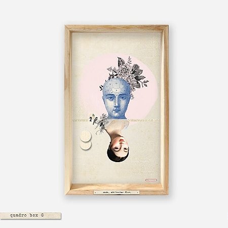 QUADRO BOX COLAGEM – MUDA ATÉ BROTAR FLOR
