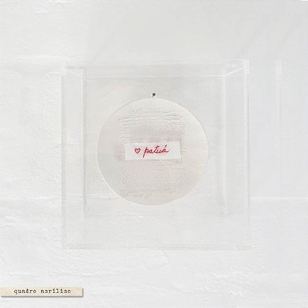 Quadro Caixa Acrílico quadrada P - Patuá