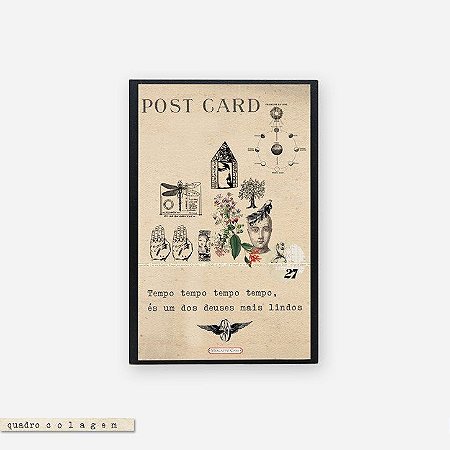 Quadro Colagem Bloco - Tempo