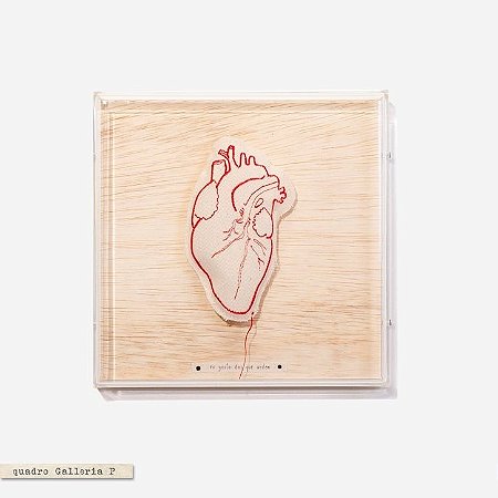 Quadro Galleria - Coração Bordado