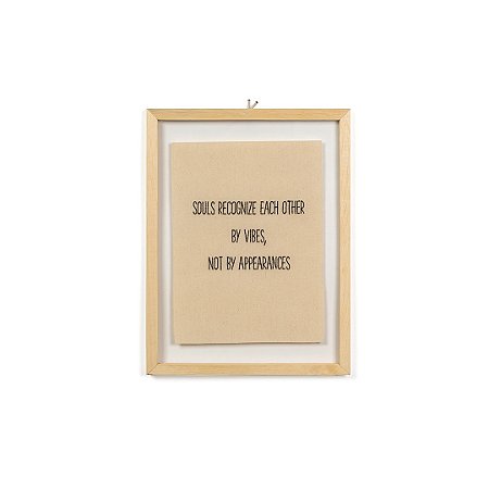 Quadro Moldura Acrilico Duplo Bordado - Souls Recognize