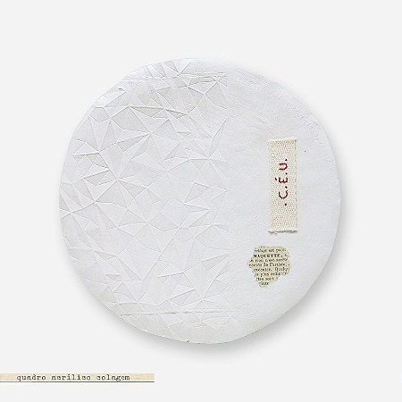 Quadro Prato Escultura Céu