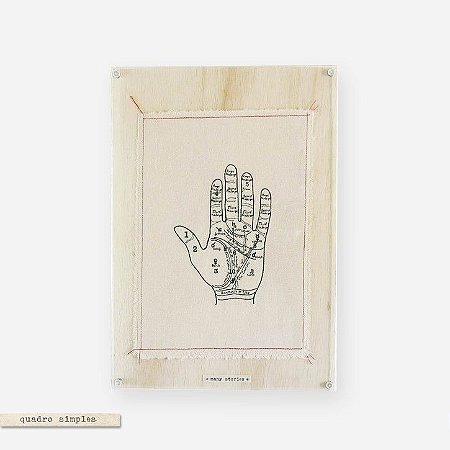 Quadro Simple G - Mão Bordada "Many Stories"