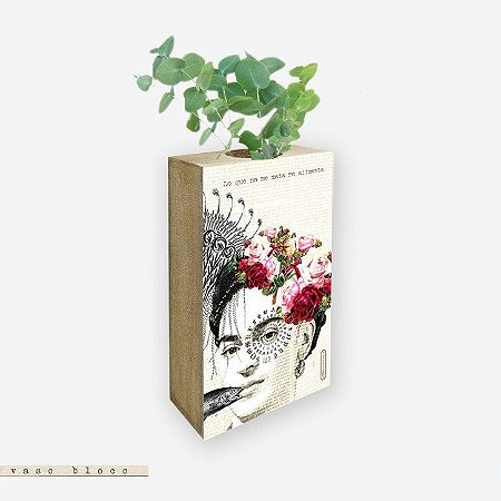 Vaso Bloco - Lo que no me mata me alimenta - Frida Kahlo