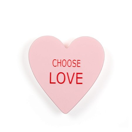 Vaso Acrílico Coração G - Choose Love