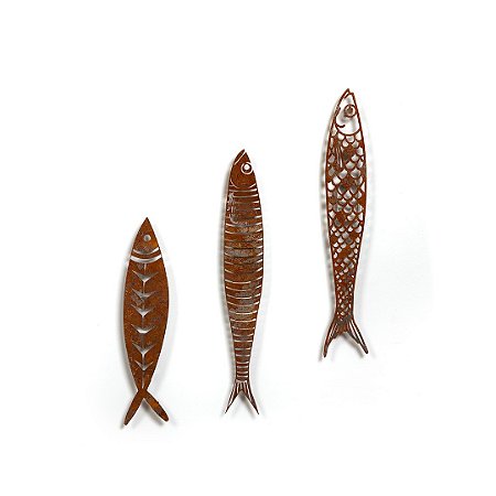 Escultura Sardinhas - Flow (KIT C/3)