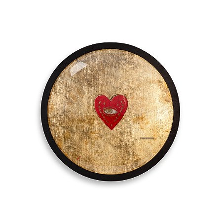 Quadro Solis G - Coração Bordado "La Poesie"