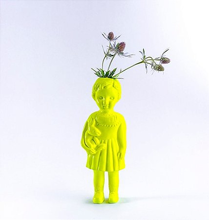 Vaso Boneca  Lalaland Amarela