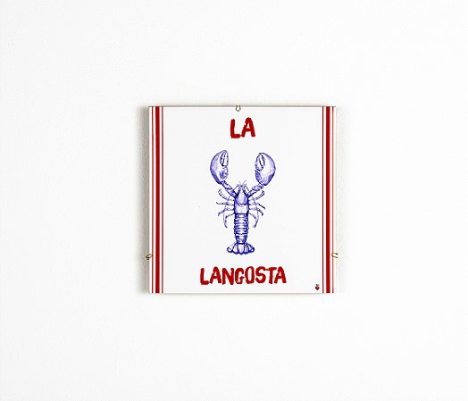 Quadro Azuleicha Avulso - Lagosta