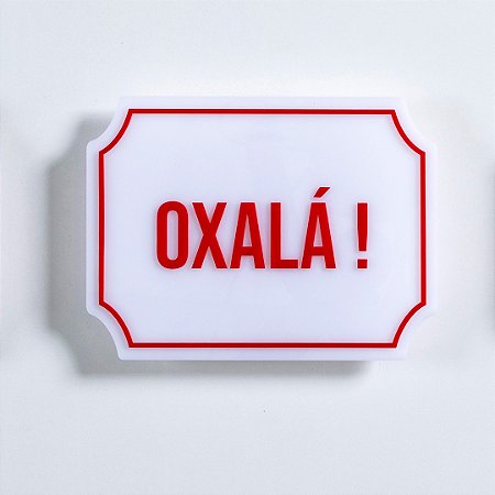 Placa Etiqueta Acrilica - Oxalá