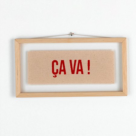 Quadro Moldura Acrílico Duplo Bordado P - Ça-Va