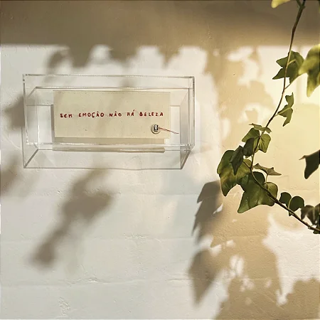 QUADRO ACRÍLICO - SEM EMOÇÃO NÃO HÁ BELEZA