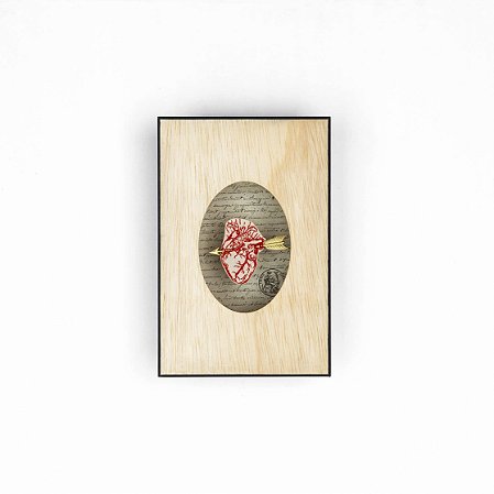 Quadro Pinus - Coração Flechado