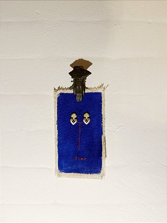 Canvas Coracões Atados Blue