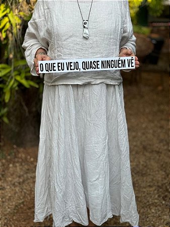 Quadro Acrilico Vazado - "O que vejo, quase ninguém vê"