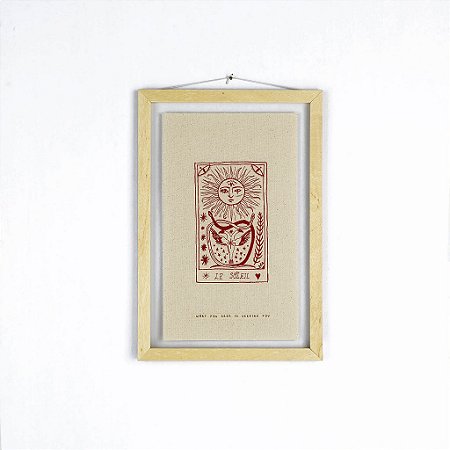 Quadro Moldura Acrílico Duplo Bordado G - Le Soleil