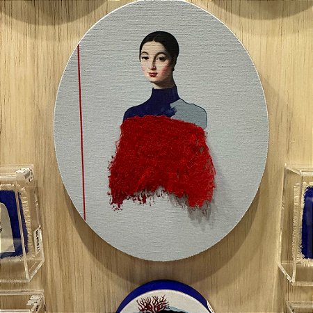 Quadro Oval M - Caroline Red