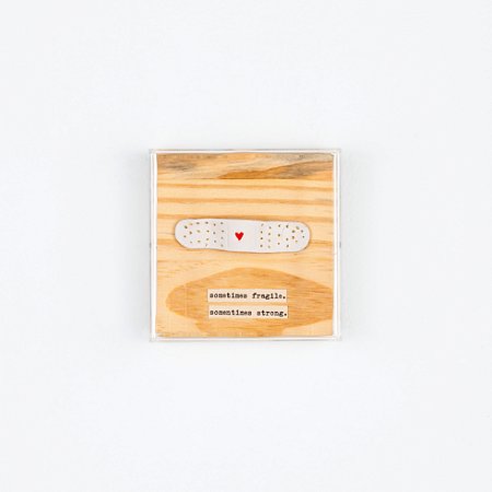 Quadro Acrílico Pinus - Band-Aid Heal Yourself