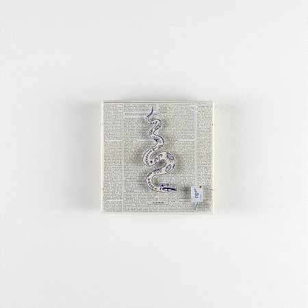 Quadro Galleria P - Botânica Cobra Azul