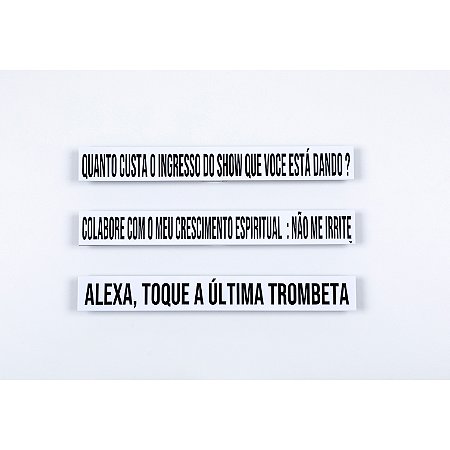 Placa Acrilica - Alexa, Toque a última trombeta