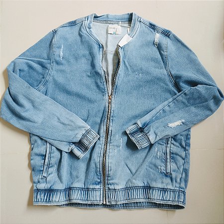 jaqueta jeans/ moletom - Leandra Store