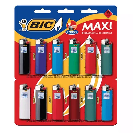 Isqueiro BIC Maxi - Cor Aleatória