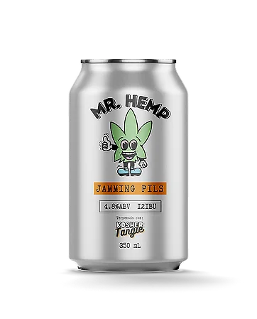 Cerveja Mr. Hemp Jaming Pils Kosher Tangie Ipa 350ml