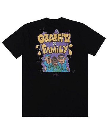 Camiseta Básica Fire X Poisé Graffiti Is Family (P)(G)