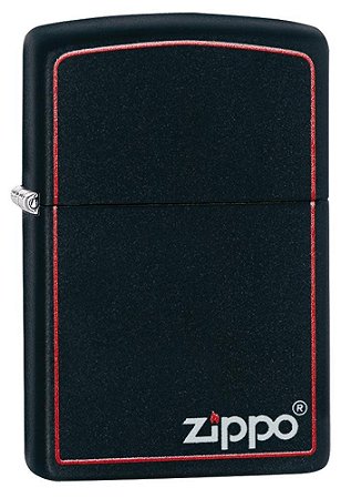 Isqueiro Original Zippo Logo Black and Red